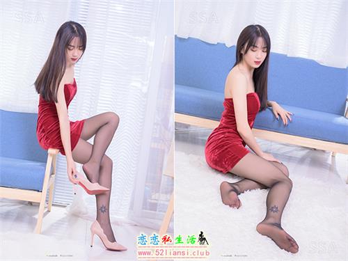 [SSA丝社]超清写真 No.224 蓝色沙发上的妖艳红(上)【99P/1.17G】