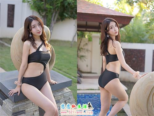 [黑川] NO.058 海岛之旅-黑色泳衣【21P/196M】