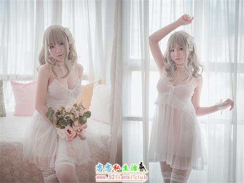 [Yoko宅夏] NO.001 白色丝质连衣裙【26P/161M】