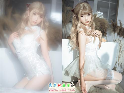 [面饼仙儿] NO.013 脑内少女 纯白复古内衣套【25P/274M】