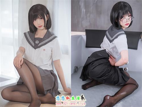 [面饼仙儿] NO.016 脑内少女 黑丝JK【25P/241M】
