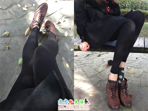 [织梦行影] 第031期 木凳黑打底英伦鞋【64P/9M】