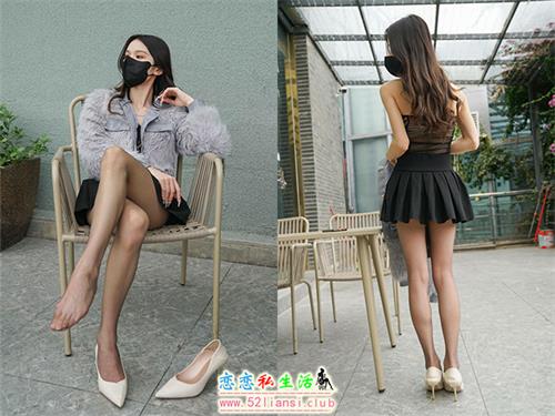 [MussGirl慕丝女郎] NO.201 户外灰丝超短裙高跟【129P/1.36G】