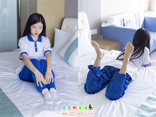 [袜啵啵] 039期 小奶熊-校服、vans帆布鞋、短白棉袜、裸足(带视频)【154P+1V/7G】