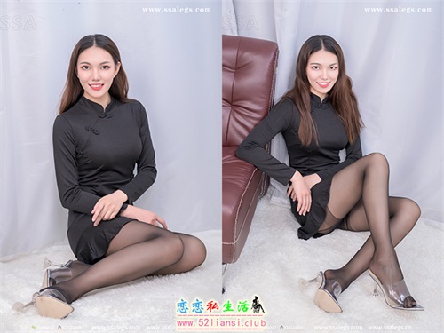 [SSA丝社]超清写真 No.336 莹莹大长腿黑丝和透明凉鞋【99P/1.48G】