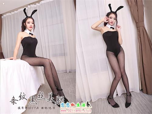 [YALAYI雅拉伊] No.030 条纹黑丝美腿 兔洱【41P/428M】