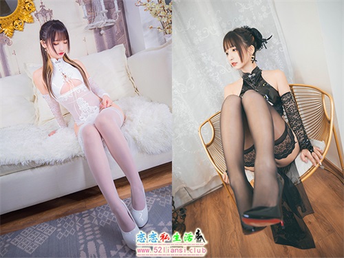 [神楽板真冬] VOL.048《風と月》黑白旗袍(带视频)【150P+2V/589M】