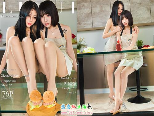 [Ligui丽柜] 2022.03.18《莲食记-超级汉堡》小智贤&小七【76P/81M】