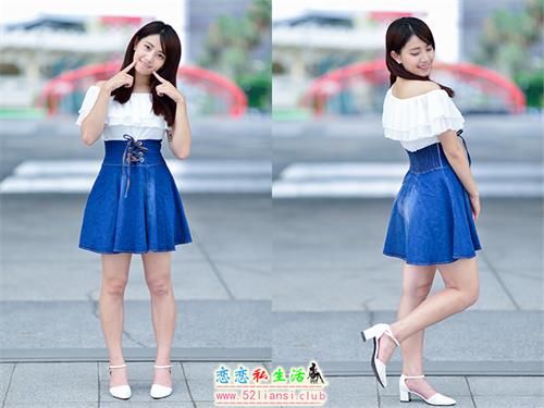 [街拍丝足]168-姍姍 牛仔短裙涼高美腿【35P/72M】
