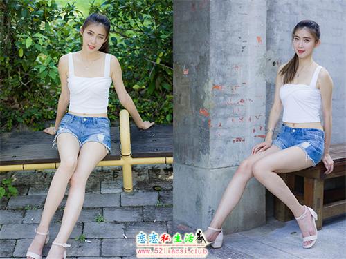 [街拍丝足]186-金允乔 露肚牛仔短裤凉高美腿【47P/122M】