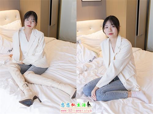 [袜啵啵] 050期 小甜豆-高跟长靴、白棉袜、裸足-花絮版(带视频)【175P+1V/7.99G】