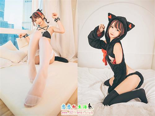 [神楽板真冬] VOL.069《白黒の猫》(带视频)【150P+2V/738M】