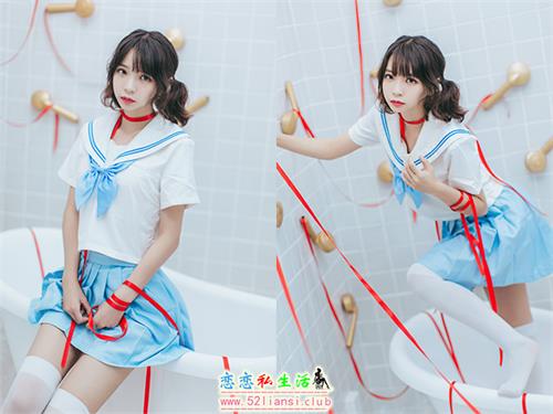 [疯猫ss]NO.037浴室彩带JK制服【21P/172M】