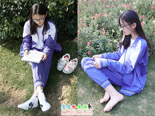 [见新摄影]NO.011-梦回学生时代 公园校服棉袜裸足(带视频)【295P+1V/2.95G】