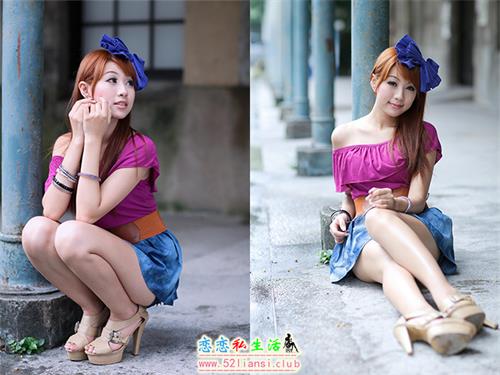 [街拍丝足]206-小雯 短裙涼高美腿【52P/250M】