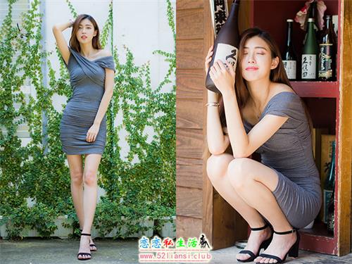 [街拍丝足]207-金允乔 露肩连衣短裙涼高美腿 【54P/113M】