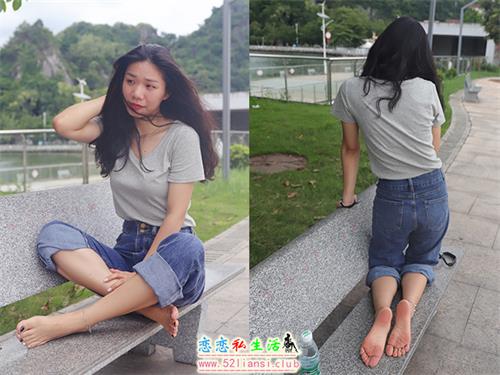 [Pary学生模拍]031 小允牛仔裤精致美甲红润脚底【144P/752M】