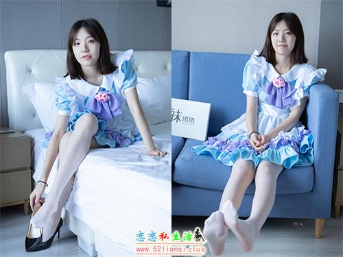 [袜啵啵] 066期 小甜豆-女仆装、高跟鞋、薄白丝(带视频)【134P+1V/7.12G】