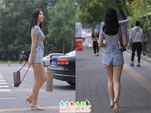 [魔镜街拍] 169-一只麋鹿摄影-牛仔短裙美女【233P/297M】