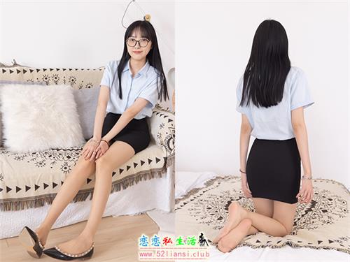 [袜啵啵] 076期 稚予-建行制服、平底鞋、肉丝-脚尖透明款(带视频)【134P+1V/6.2G】