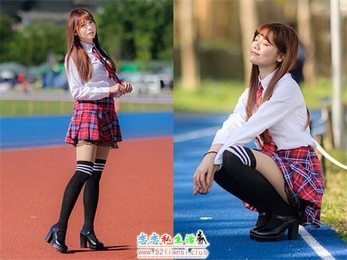 [街拍丝足]233-长腿美模 学生制服高跟【157P/157M】