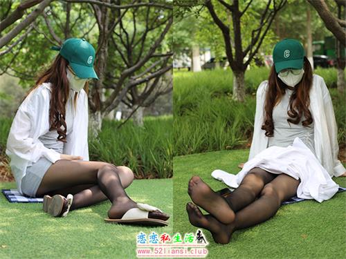 [MussGirl慕丝女郎] NO.218-草坪上的热裤黑丝【110P/280M】