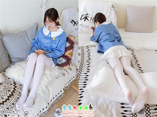 [袜啵啵] 093期 小甜豆-贝壳头、厚白丝(带视频)【132P+1V/5.96G】