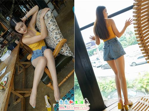 [MussGirl慕丝女郎] NO.240-牛仔热裤肉丝凉高九妹【106P/117M】