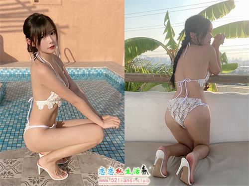 [香草喵露露]NO.023《小鹿乱撞》泳装自拍【31P+1V/204M】