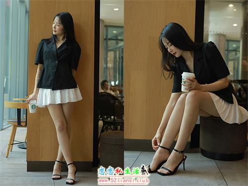 [IESS异思趣向] 丝享家 1080：小金《简约黑色凉鞋》【85P/86M】