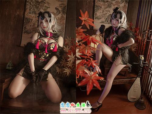 [美图精选]309-是一只熊仔吗-黑贞 同人旗袍【26P/40M】