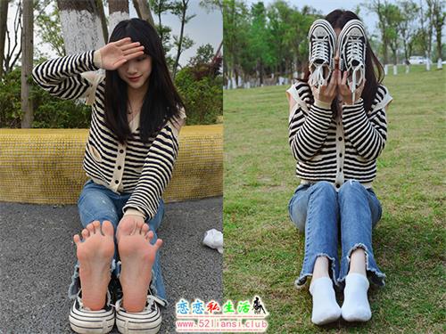 [织梦映像]新刊018-少女牛仔裤草地白袜(带视频)【80P+1V/2.47G】