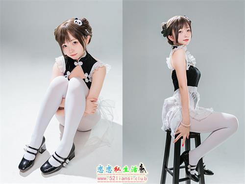 [美图精选]409-花铃-高叉小熊猫女仆【85P/56M】