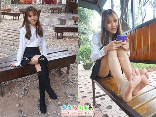 [Student_Model] 编号52-sole vision 小R 长靴短裙裸足【160P/490M】