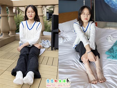 [袜啵啵] 积分限定作品 NO.007 熊熊-运动鞋、白棉袜、裸足【134P/2.44G】