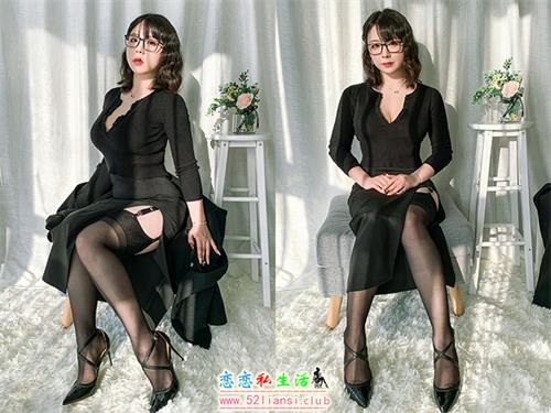 [美图精选]434-皮皮奶可可爱了啦-黑色OL【120P/161M】