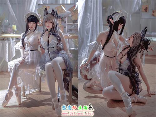 [美图精选]445-面饼仙儿&半半子-Arknights 黑x森蚺バレエ【56P/100M】