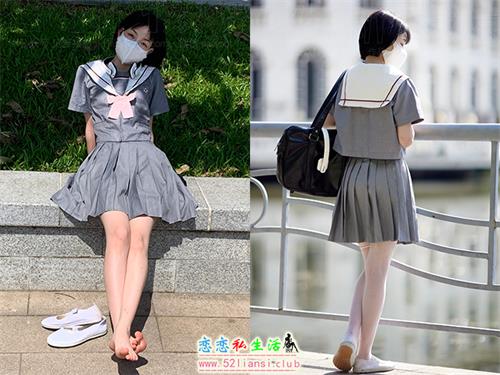 [见新摄影]NO.049 灰色JK 深深进入心中(带视频)【165P+1V/1.51G】