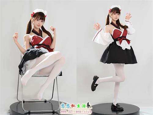 [美图精选]543-河豚抚子-红衣小女仆【25P/73M】