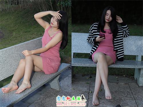 [Pary学生模拍]071 美女小敏公园展示38码超白嫩美脚【111P/812M】