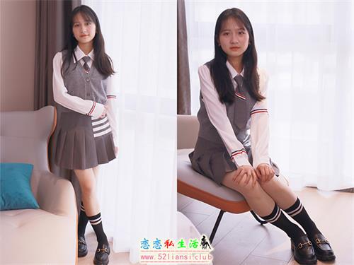 [初夏女神]003期 沙沙~王心凌同款JK搭配JK小黑皮鞋(带视频)【136P+1V/5.25G】