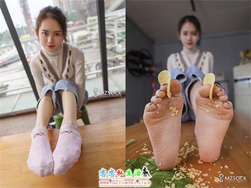 [IMZSOCK爱美足] 2020年-第33期 雨沫脚踩薯片桶装原味【124P/1.2G】