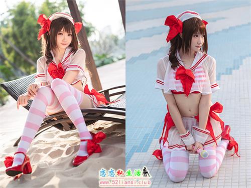 [美图精选]612-瓜希酱-岛村卯月 泳衣【30P/130M】