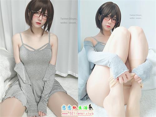 [美图精选]622-眼酱大魔王w- 肉丝连衣裙【30P/75M】