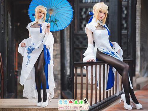 [美图精选]651-焖焖碳-Saber旗袍【28P/50M】