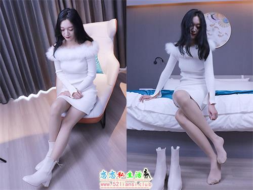 [初夏女神]010期 依依~2022款白色毛领连衣裙搭白色短靴(带视频)【147P+1V/5.55G】