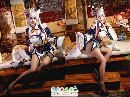 [美图精选]683-凛子酱-旗袍兔兔【21P/98M】