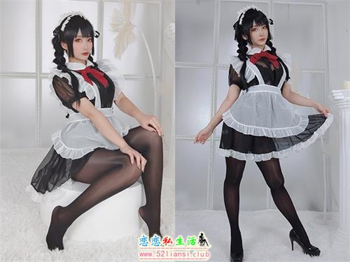 [美图精选]692-洛璃 LoLiSAMA 黑丝女仆【27P/50M】