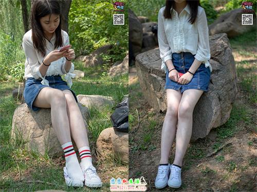 [物恋传媒] No.009 纯纯的邻家小妹哦，小白鞋下藏着什么样的棉袜呢【187P/1.26G】