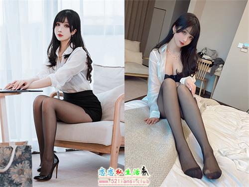 [美图精选]738-rioko凉凉子-黑丝ol制服【20P+3V/129M】